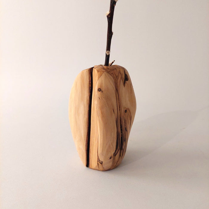Olive Wood Vases / Candle Holders
