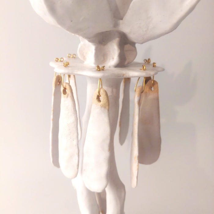 White Flower candle holder