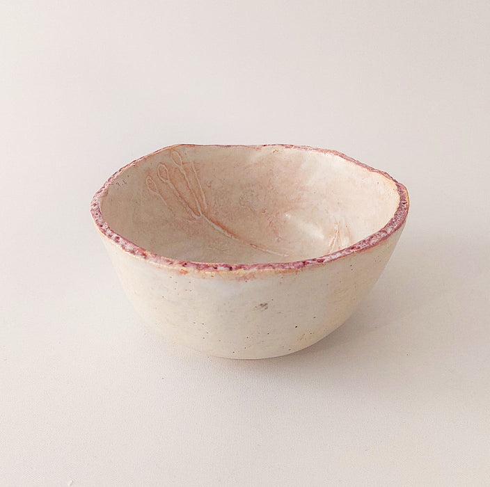 Ceramic Bowl in pastel orange