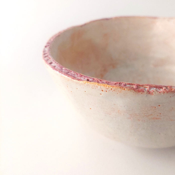 Ceramic Bowl in pastel orange