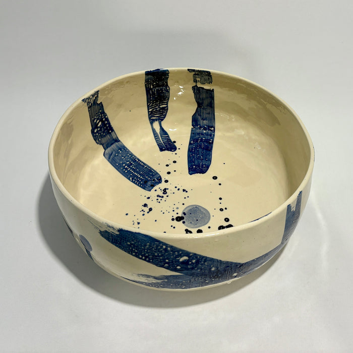 True Greek blue large serving bowl