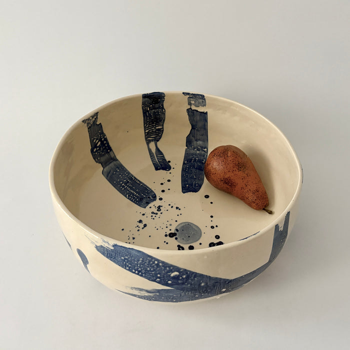 True Greek blue large serving bowl