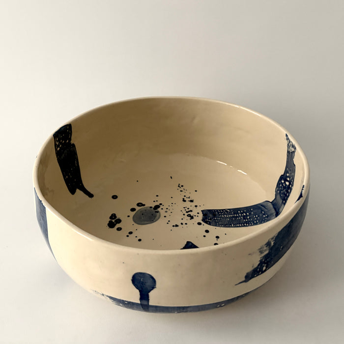 True Greek blue large serving bowl