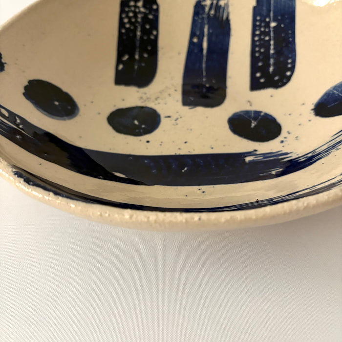 Shiny True Greek Blue medium sized bowl