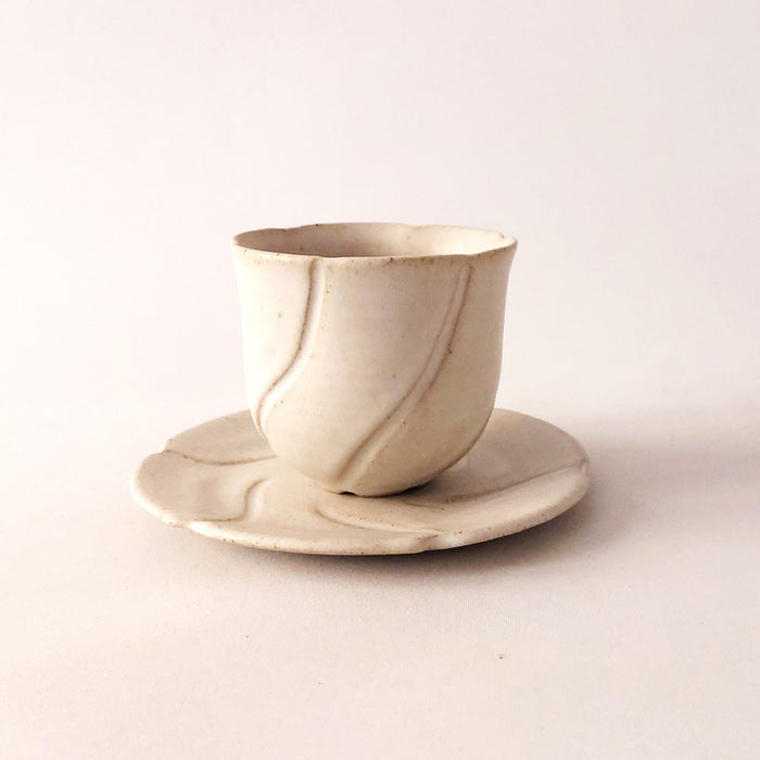 Ceramic Flower Cup and Saucer set