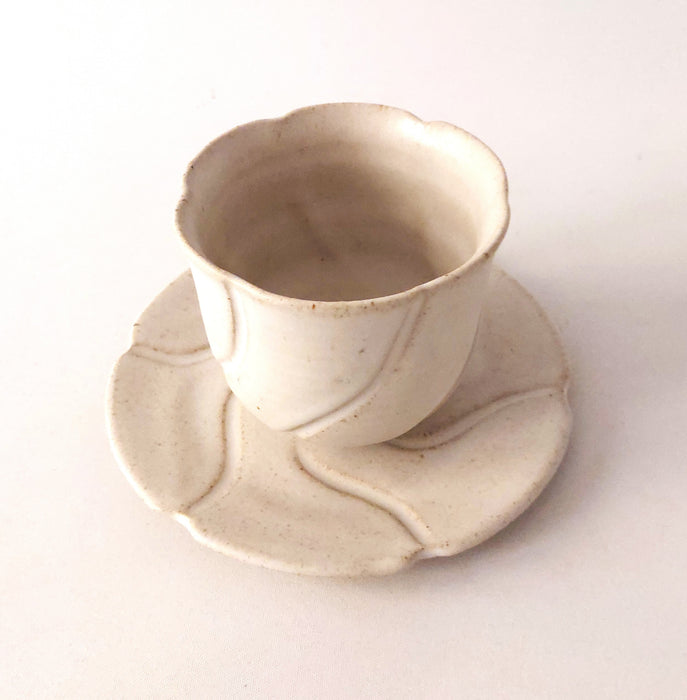 Ceramic Flower Cup and Saucer set