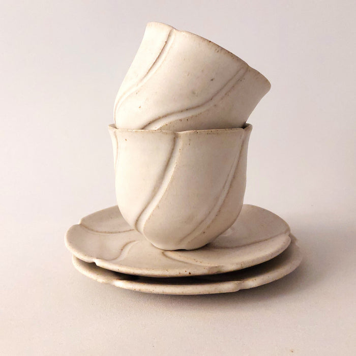 Ceramic Flower Cup and Saucer set