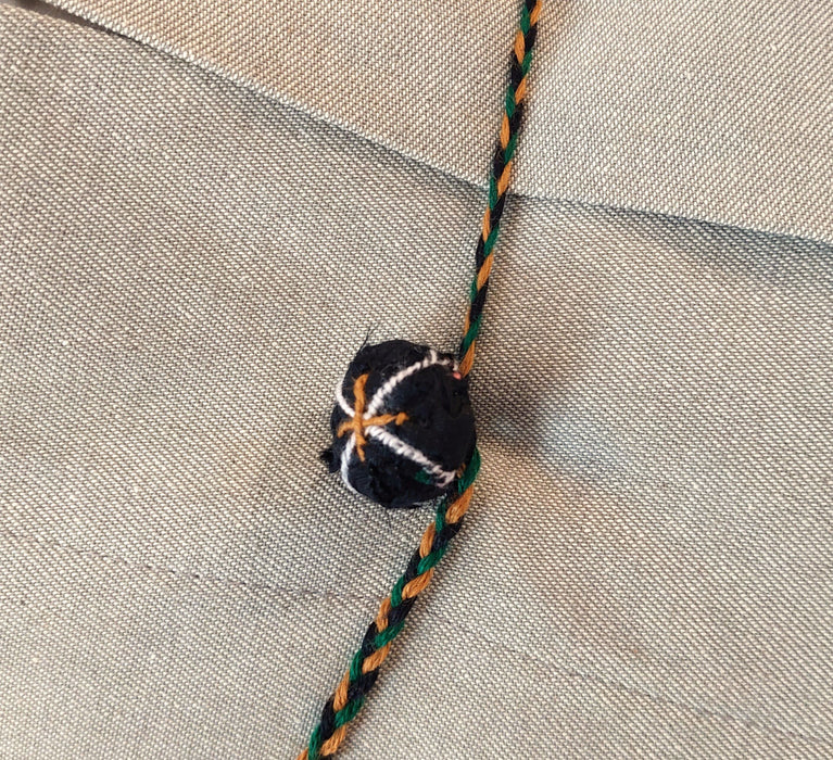Silk cushion in black