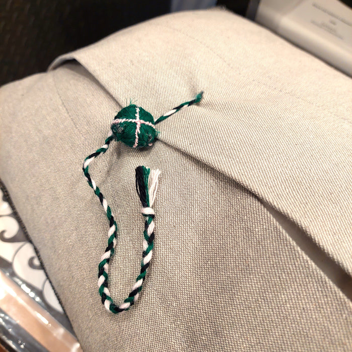 Silk cuhion with stripes