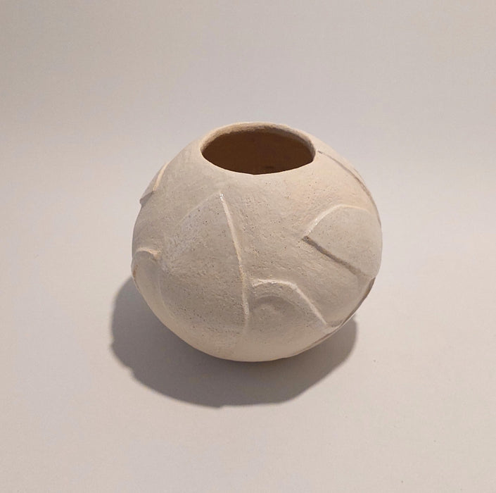 White round vase