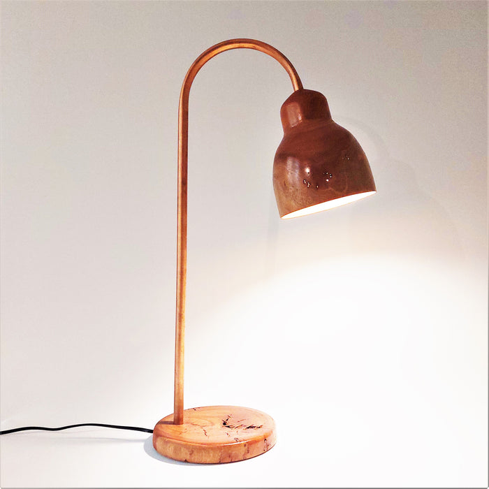 Industrial style eucalyptus desk lamp