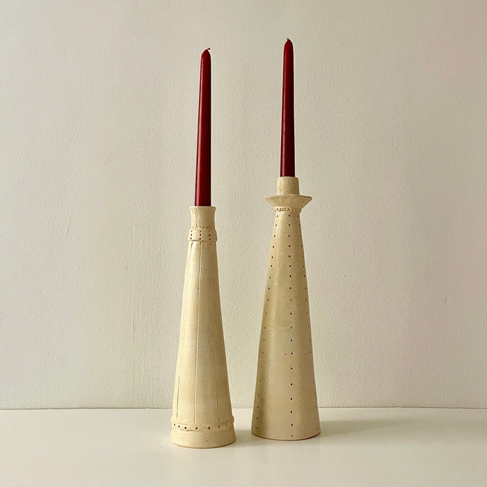 Light coloured Candleholders