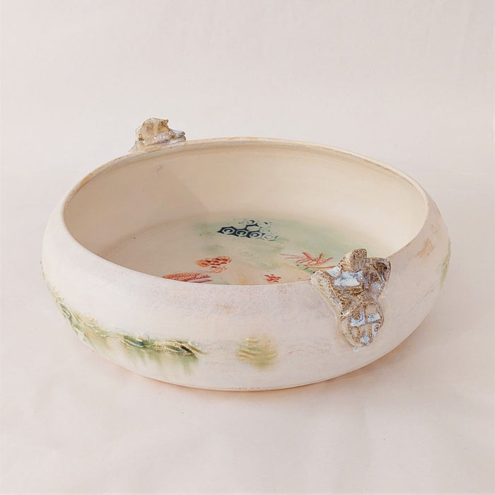 Ceramic Curved Platter with handles