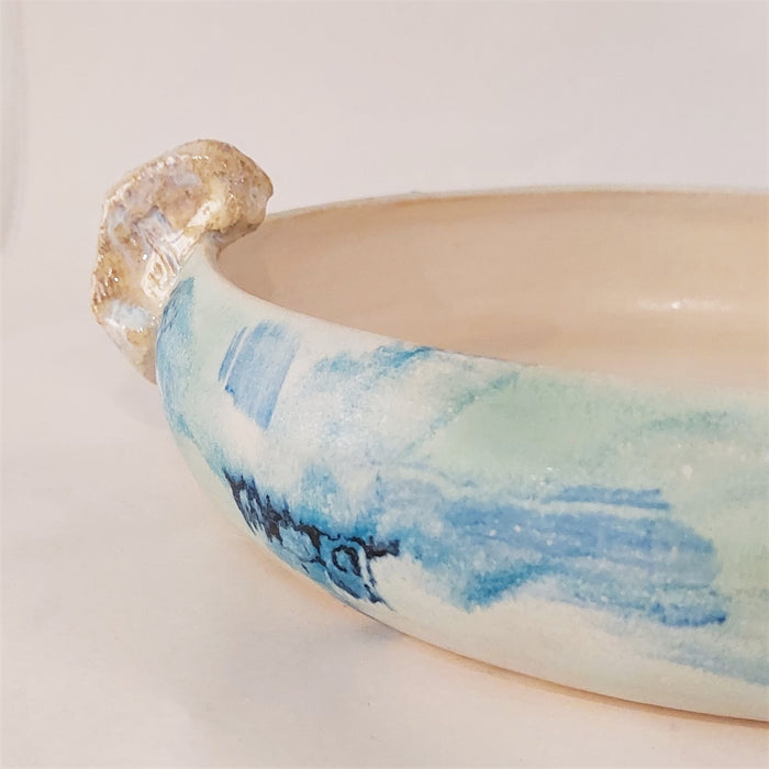 Ceramic Platter in blue hues