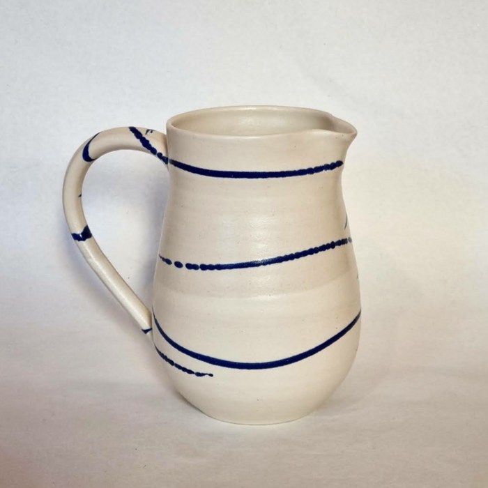 Blue stripe water jug